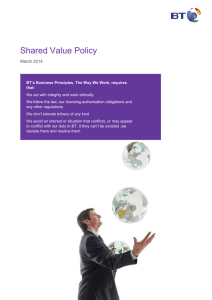 Shared Value Policy March 2014
