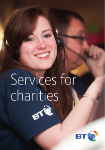 Services for charities
