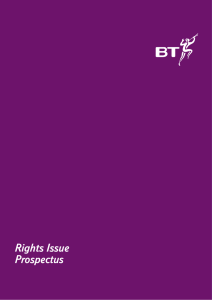 Rights Issue Prospectus