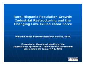 Rural Hispanic Population Growth: Industrial Restructuring and the