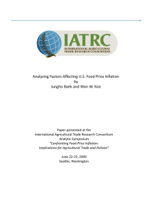 Analyzing Factors Affecting U.S. Food Price Inflation by