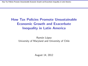 How Tax Policies Promote Unsustainable Economic Growth and Exacerbate Ram´