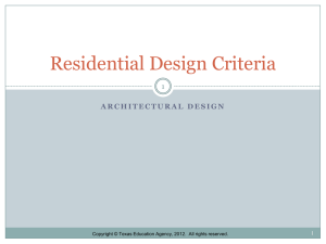 Residential Design Criteria 1