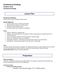 Architectural Drafting Lesson Plan Auxiliary Views Architectural Design
