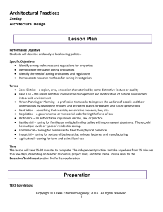 Architectural Practices Lesson Plan Zoning Architectural Design