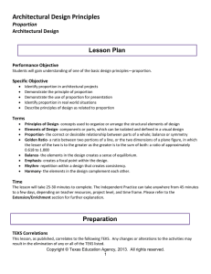 Architectural Design Principles Lesson Plan Proportion Architectural Design