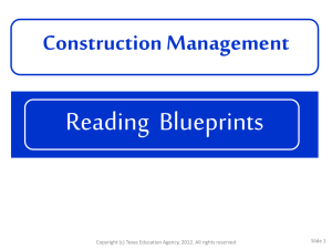 Reading  Blueprints Construction Management Slide 1