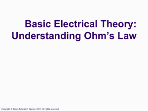 Basic Electrical Theory: Understanding Ohm’s Law