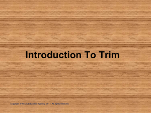Introduction To Trim