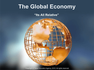The Global Economy “Its All Relative”