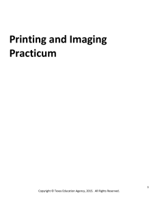Printing and Imaging Practicum 1
