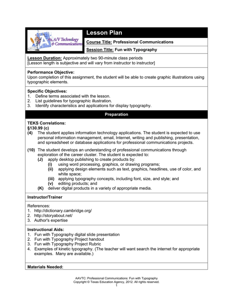 Lesson Plan
