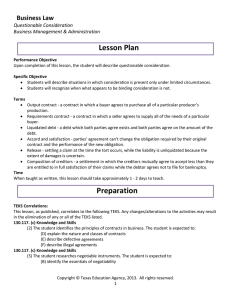 Lesson Plan   Business Law       Business Management &amp; Administration 