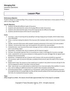 Lesson Plan   Managing Risk nce Operations 