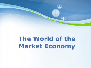 The World of the Market Economy Page 1