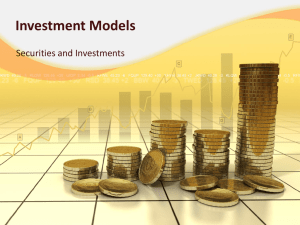 Investment Models Securities and Investments