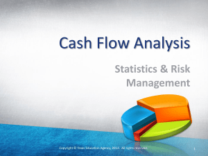 Cash Flow Analysis Statistics &amp; Risk Management