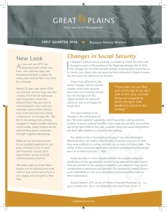 I A New Look Changes in Social Security
