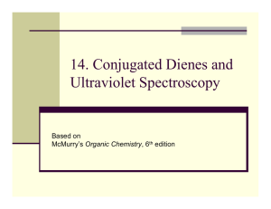 14. Conjugated Dienes and Ultraviolet Spectroscopy Based on Organic Chemistry