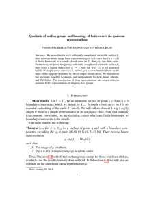 Quotients of surface groups and homology of finite covers via... representations