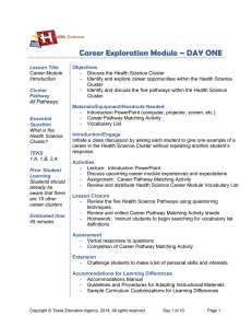 Career Exploration Module – DAY ONE