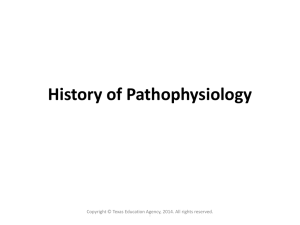History of Pathophysiology .