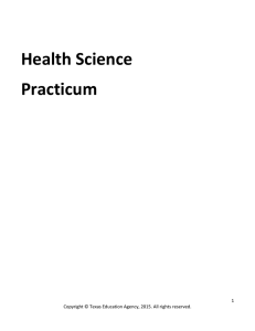 Health Science Practicum 1