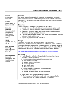 Global Health and Economic Data