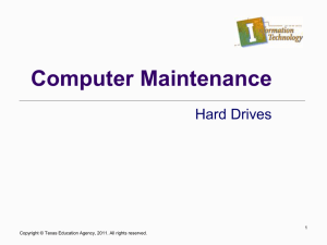 Computer Maintenance Hard Drives 1
