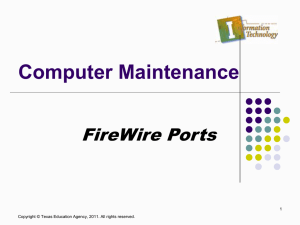 Computer Maintenance FireWire Ports 1