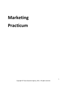 Marketing Practicum 1