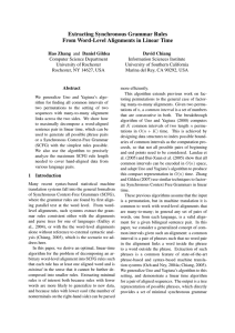 Extracting Synchronous Grammar Rules From Word-Level Alignments in Linear Time