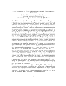 Open Extraction of General Knowledge through Compositional Semantics