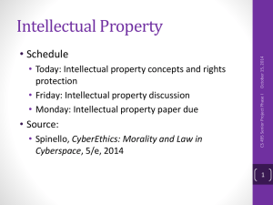 Intellectual Property • Schedule