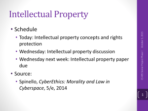 Intellectual Property • Schedule