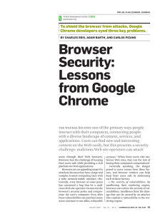 Browser security: Lessons from Google