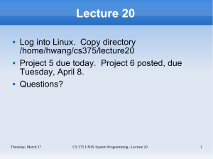 Lecture 20