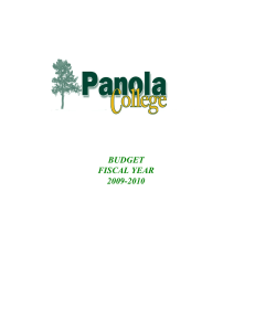 BUDGET FISCAL YEAR 2009-2010