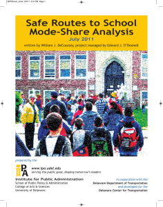 Safe Routes to School Mode-Share Analysis July 2011