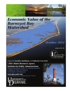 Economic Value of the Barnegat Bay Watershed October 2012
