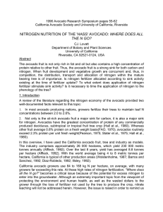 1996 Avocado Research Symposium pages 55-62