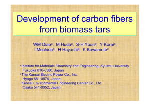 Development of carbon fibers from biomass tars WM Qiao ,  M Huda