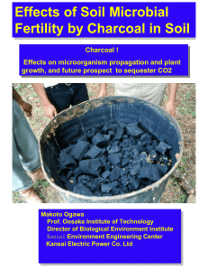 Effects of Soil Microbial Fertility by Charcoal in Soil