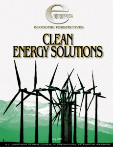 CLEAN ENERGY SOLUTIONS ECONOMIC PERSPECTIVES July 2006