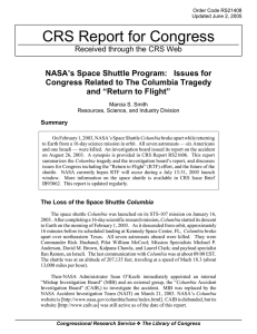 CRS Report for Congress