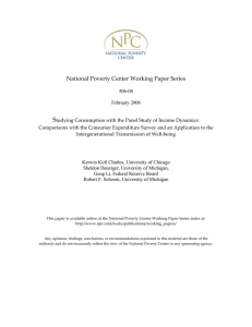 S National Poverty Center Working Paper Series  