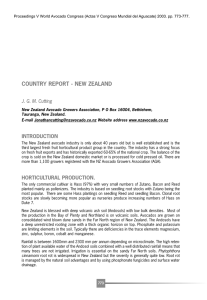 COUNTRY REPORT - NEW ZEALAND J. G. M. Cutting