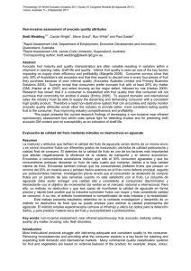 Non-invasive assessment of avocado quality attributes  Brett Wedding , Carole Wright