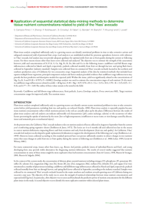 Application of sequential statistical data-mining methods to determine