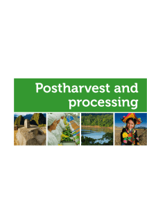 Postharvest and processing